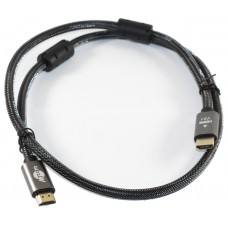 Кабель HDMI - HDMI 1 м Atcom Premium Black, V2.1, позолоченные коннекторы (23781)