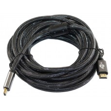 Кабель HDMI - HDMI 5 м Atcom Black, V2.1, Premium, позолочені конектори (23785)