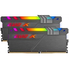 Пам'ять 8Gb x 2 (16Gb Kit) DDR4, 3200 MHz, Geil Evo X II, Black, RGB (GEXSB416GB3200C16ADC)