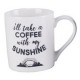 Чашка ОСЗ Limited Edition Sunshine Coffe, 530 мл, для чаю/кави, порцеляна (B285-K0298)
