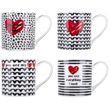 Чашка ОСЗ Limited Edition My Heart, 390 мл, для кави/чаю, кераміка (ML-18A158ABCD)
