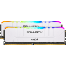 Пам'ять 8Gb x 2 (16Gb Kit) DDR4, 3200 MHz, Crucial Ballistix RGB, White (BL2K8G32C16U4WL)