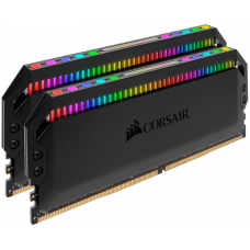Пам'ять 8Gb x 2 (16Gb Kit) DDR4, 3000 MHz, Corsair Dominator Platinum RGB, Black (CMT16GX4M2C3000C15)