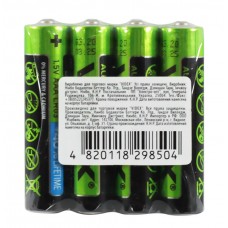 Батарейка AAA (LR03), лужна, Videx, 4 шт, 1.5V, Shrink