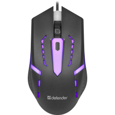 Миша Defender Hit MB-601, Black, USB, оптична, 800/1000/1200 dpi, 4 кнопки, підсвічування (52601)