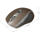 Мышь беспроводная Defender Safari MM-675, Brown, USB, оптическая, 800-1600 dpi (52678)