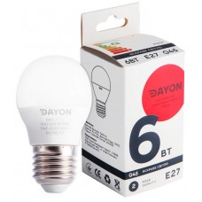 Лампа світлодіодна E27, 6W, 4100K, G45, Dayon, 540 lm, 220V (EMT-1716)