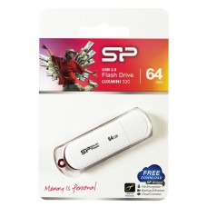USB Flash Drive 64Gb Silicon Power LuxMini 320 White (SP064GBUF2320V1W)