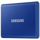Внешний накопитель SSD, 500Gb, Samsung Portable SSD T7, Blue, USB 3.2 (MU-PC500H/WW)