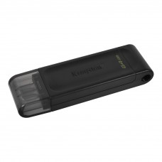USB 3.2 Gen 1 Type-C Flash Drive 64Gb Kingston DataTraveler 70, Black (DT70/64GB)