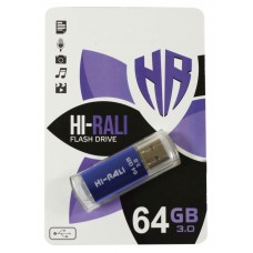 USB 3.0 Flash Drive 64Gb Hi-Rali Rocket series Blue (HI-64GB3VCBL)
