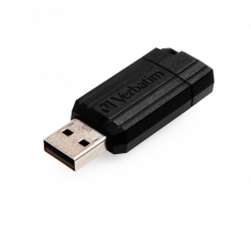 USB Flash Drive 32Gb Verbatim PinStripe, Black (49064)