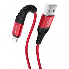 Кабель USB <-> Lightning, Hoco Cool, 2.1A, 1.2м, X38, Red