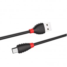 Кабель USB <-> microUSB, Hoco Excellent, Black, 1 м (X27)
