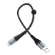 Кабель USB <-> microUSB, Hoco Cool, Black, 1 м (X38)