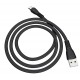 Кабель USB <-> microUSB, Hoco Noah, Black, 1 м (X40)