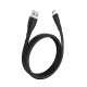 Кабель USB <-> microUSB, Hoco Soft, Black, 1 м (X42)
