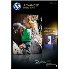 Фотобумага HP, глянцевая, A6 (10x15), 250 г/м², 100 л (Q8692A)
