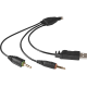 Наушники Defender Warhead G-500, Black/Brown, USB / 2 x 3.5 мм, микрофон (64151)