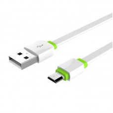 Кабель USB <-> microUSB, LDNIO, White, 0.3 м, 2.4A (XS-073)