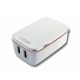 Сетевое зарядное устройство LDNIO, White, 2xUSB, 2.4A + кабель USB <-> Lightning (A2204)