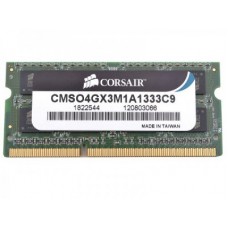 Б/В Пам'ять SO-DIMM DDR3, 4Gb, 1333 MHz, Corsair, 1.5V (CMSO4GX3M1A1333C9)