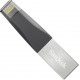 USB 3.0 / Lightning Flash Drive 256Gb, SanDisk iXpand Mini, Silver/Gray (SDIX40N-256G-GN6NE)