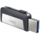 Флеш накопичувач USB 128Gb SanDisk Ultra Dual, Black/Silver, Type-C / USB 3.1 Gen 1 (SDDDC2-128G-G46)