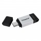 USB 3.2 Type-C Flash Drive 128Gb Kingston DataTraveler 80, Black/Grey (DT80/128GB)