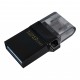 USB 3.2 / microUSB Flash Drive 128Gb Kingston DataTraveler microDuo 3.0 G2, Black (DTDUO3G2/128GB)