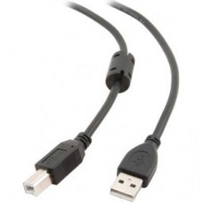 Кабель USB - USB BM 1.8 м Maxxter Black, подвійне екранування (UF-AMBM-6)