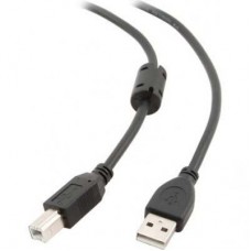 Кабель USB - USB BM 1 м Maxxter Black, подвійне екранування (UF-AMBM-1M)