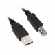 Кабель USB - USB BM 3 м Maxxter Black (U-AMBM-10)