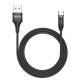 Кабель USB <-> USB Type-C, Hoco Fresh Magnetic, Black, 1.2 м (U76)