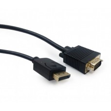 Адаптер DisplayPort (M) - VGA (M), Cablexpert, Black, 3 м (CCP-DPM-VGAM-10)
