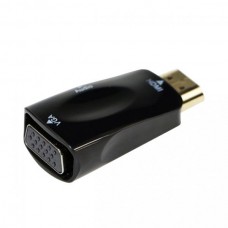 Адаптер HDMI (M) - VGA (F), Cablexpert, Black, аудіокабель (AB-HDMI-VGA-02)