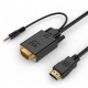 Адаптер HDMI (M) - VGA (M), Cablexpert, Black, 5 м, аудиокабель (A-HDMI-VGA-03-5M)