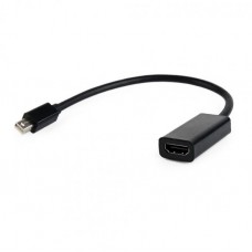 Адаптер Mini DisplayPort (M) - HDMI (F), Cablexpert, Black, 15 см (A-mDPM-HDMIF-02)