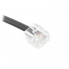 Телефонний кабель Cablexpert, Black, 6P4C, CCS, 7.5 м (TC6P4C-7.5M-BK)