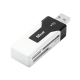 Картридер внешний Trust Robson Mini, Black/White, USB 2.0, для SD/microSD/MS (15298)