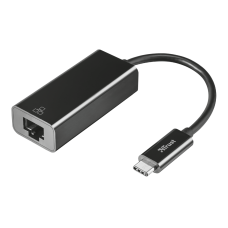 Мережевий адаптер USB Type C - Ethernet, Trust, Black, 1000 Мбіт/с, 13 см (21491)