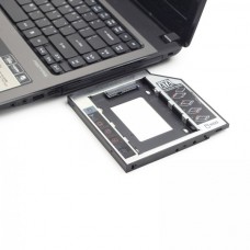 Шасі для ноутбука Gembird, Black, 9.5 мм, для SATA 2.5