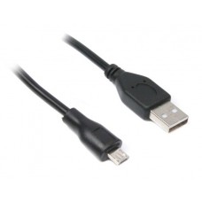 Кабель USB - micro USB 1 м Maxxter Black, з феритом (UF-AMM-1M)