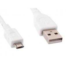 Кабель USB - micro USB 1 м Cablexpert White, преміум (CCP-mUSB2-AMBM-W-1M)