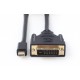 Кабель mini DisplayPort - DVI 1.8 м Cablexpert (CC-MDPM-DVIM-6)