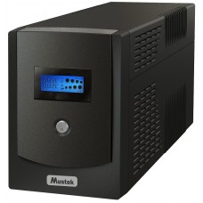 ИБП Mustek PowerMust 1500 Sinewave LCD, Black, 1500VA / 1050 Вт (1500-LCD-LIS-T30)