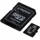 Карта памяти microSDHC, 32Gb, Class10 UHS-I, Kingston V10 A1 Canvas Select Plus 2-pack + SD-adapter