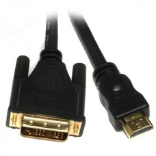 Кабель HDMI - DVI 5 м Viewcon Black, 18+1 pin, позолочені конектори (VD066-5M)
