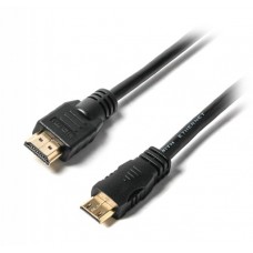 Кабель mini HDMI - HDMI, 1.8 м, Black, V1.4, Viewcon, позолочені конектори (VD 090-1,8 м.)