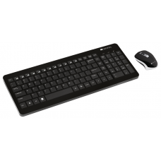 Комплект бездротовий Canyon Black, клавіатура + миша (CNS-HSETW3-RU)